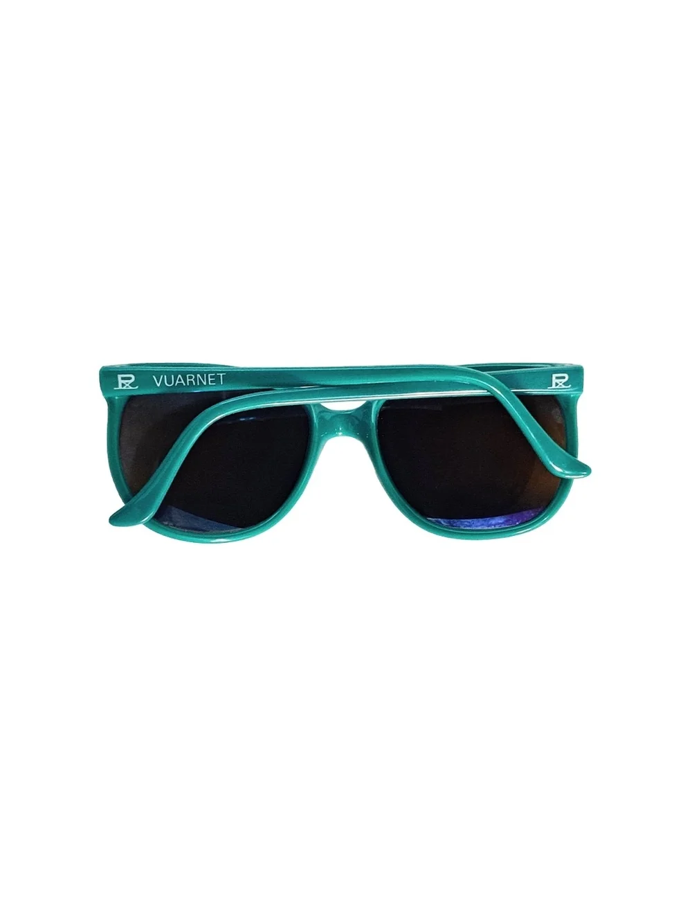 Vintage Vuarnet 002 Aqua Turquoise Classic Mineral Glass 80s